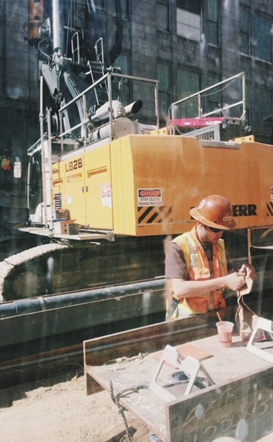 Matt Dea at his architecture drafting table before becoming a San Francisco photographer