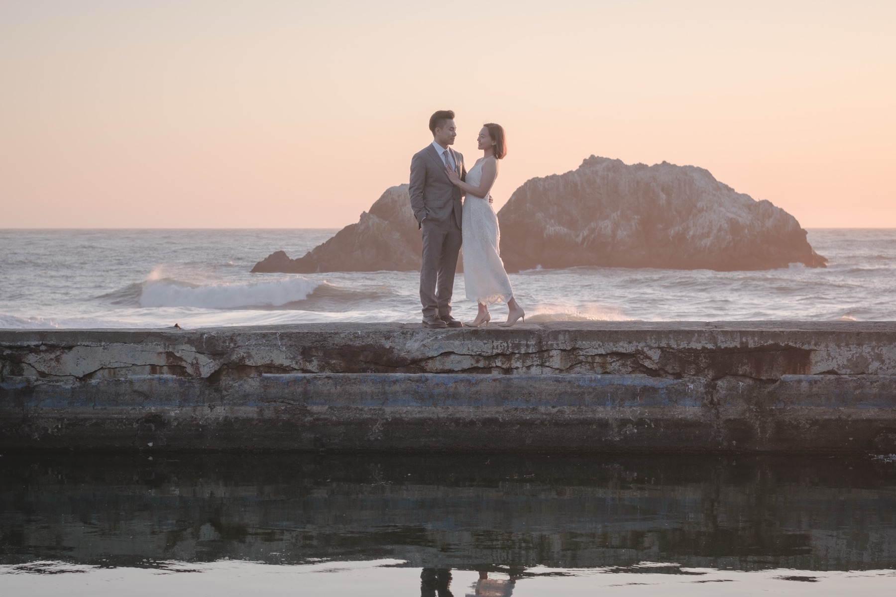 Elaine and Sims at Sutro Baths