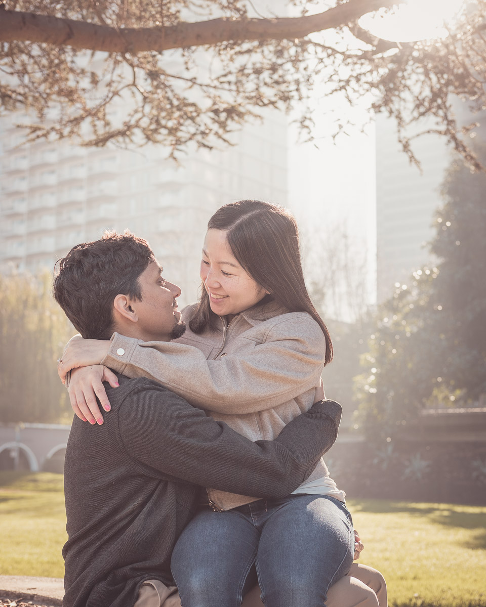 Couple portrait during a Bay Area engagement session — photography by Matt Dea