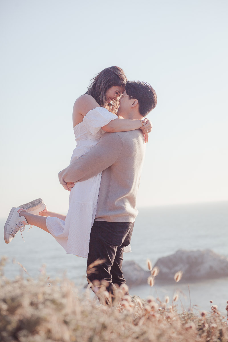 Intimate engagement portraits near Sutro Baths, San Francisco — photography by Matt Dea