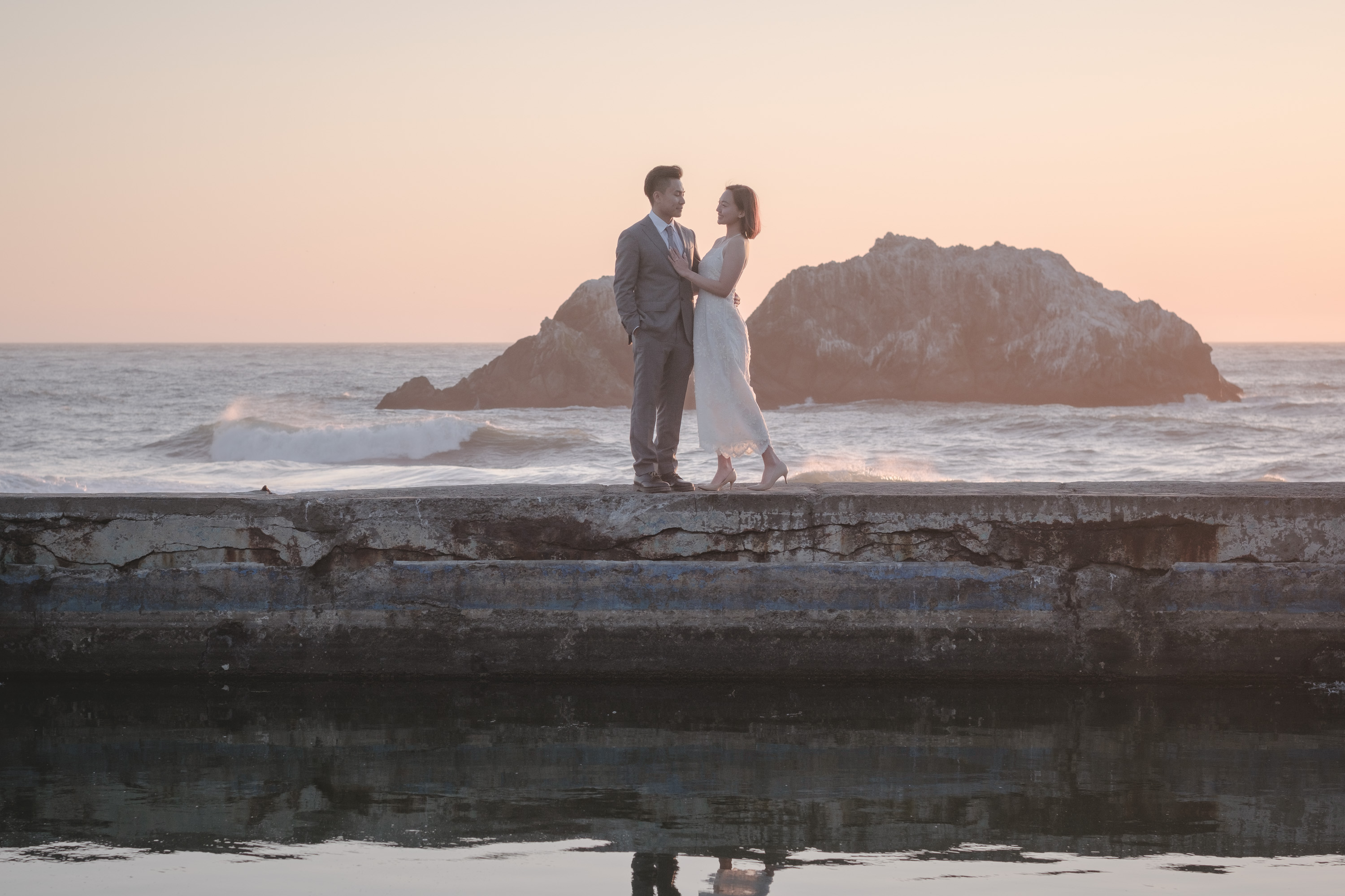 Bride and groom portrait at their Bay Area wedding — photography by Matt Dea