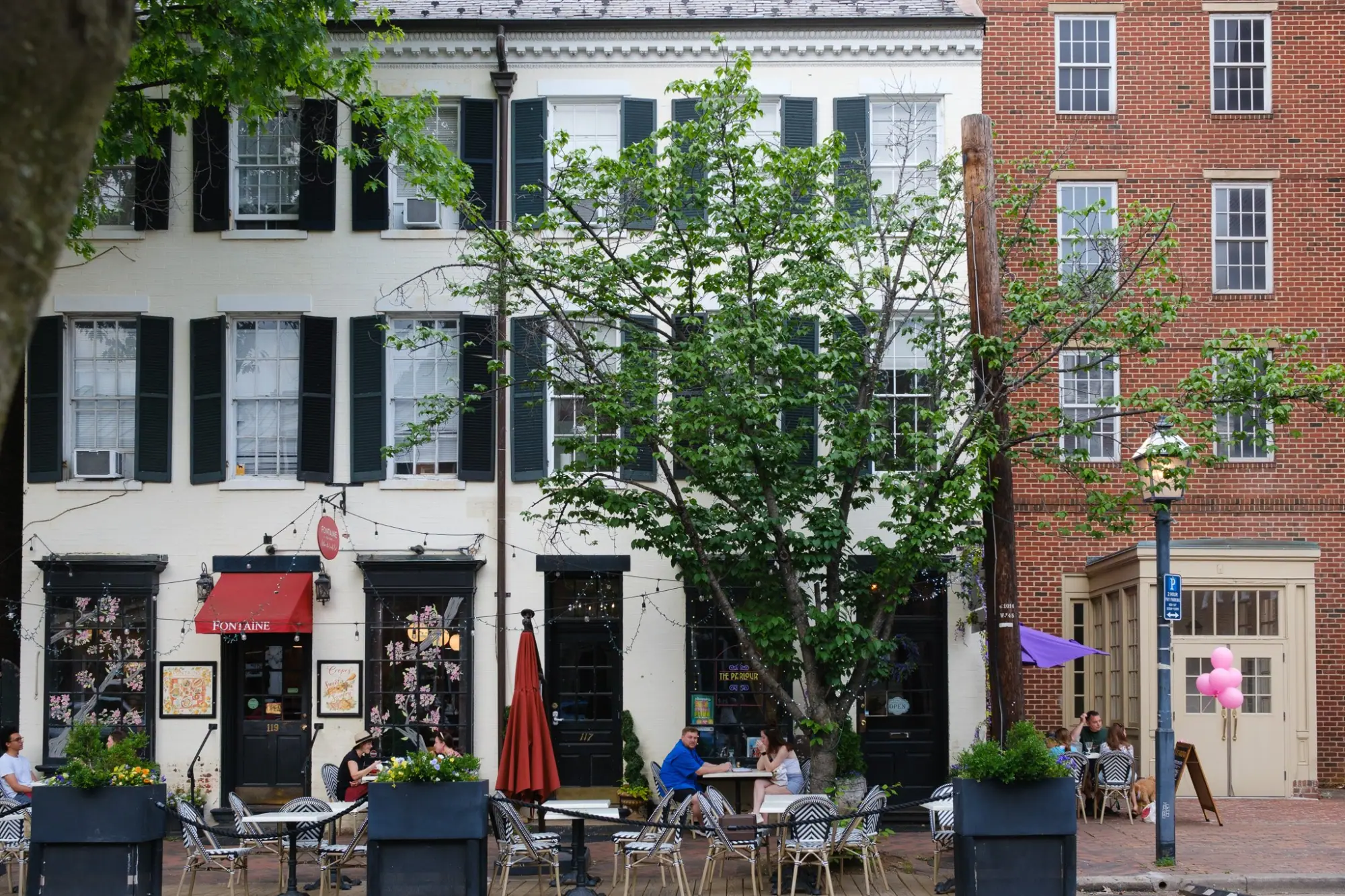 Photo from Then we wandered toward the waterfront, passing shops, row houses, and brick sidewalks with tulips and ivy…, Mount Vernon, VA