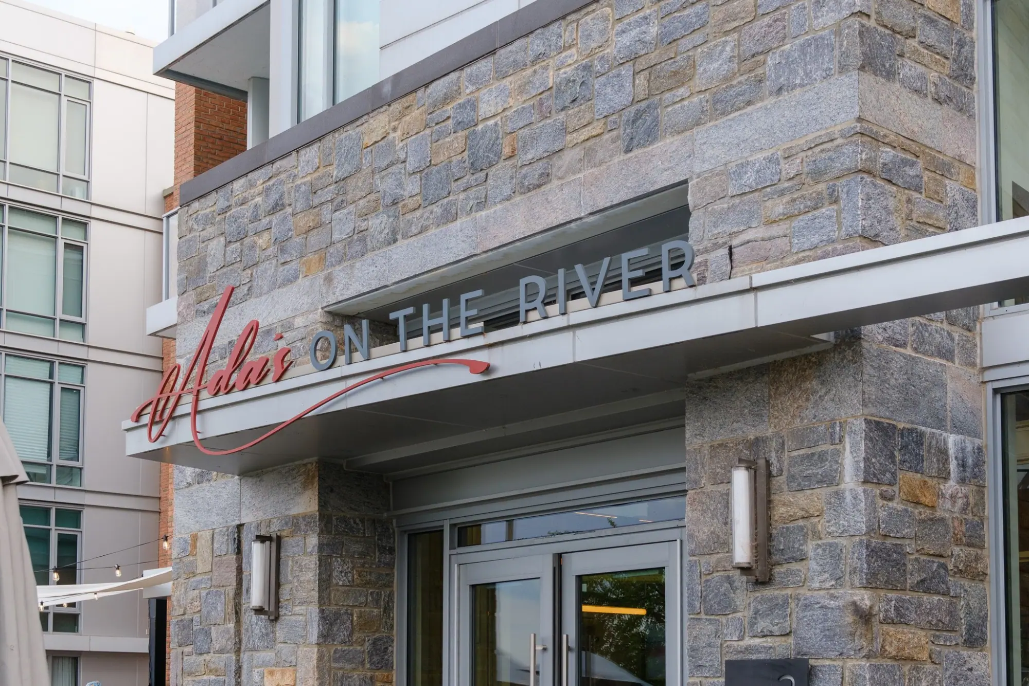 Photo from Dinner that night was at Ada’s on the River, right on the waterfront, Mount Vernon, VA