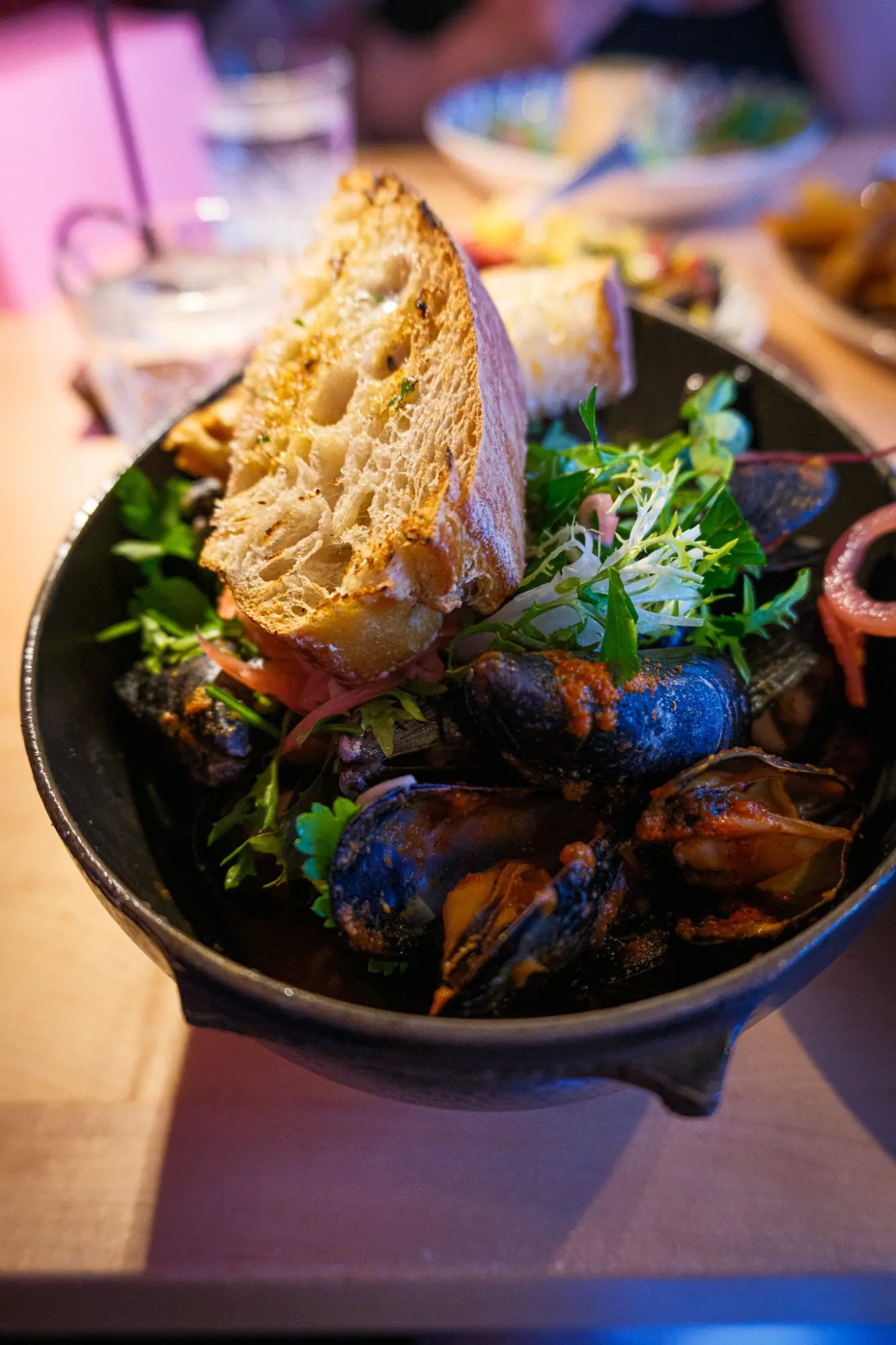Photo from Dinner that night was at Ada’s on the River, right on the waterfront, Mount Vernon, VA