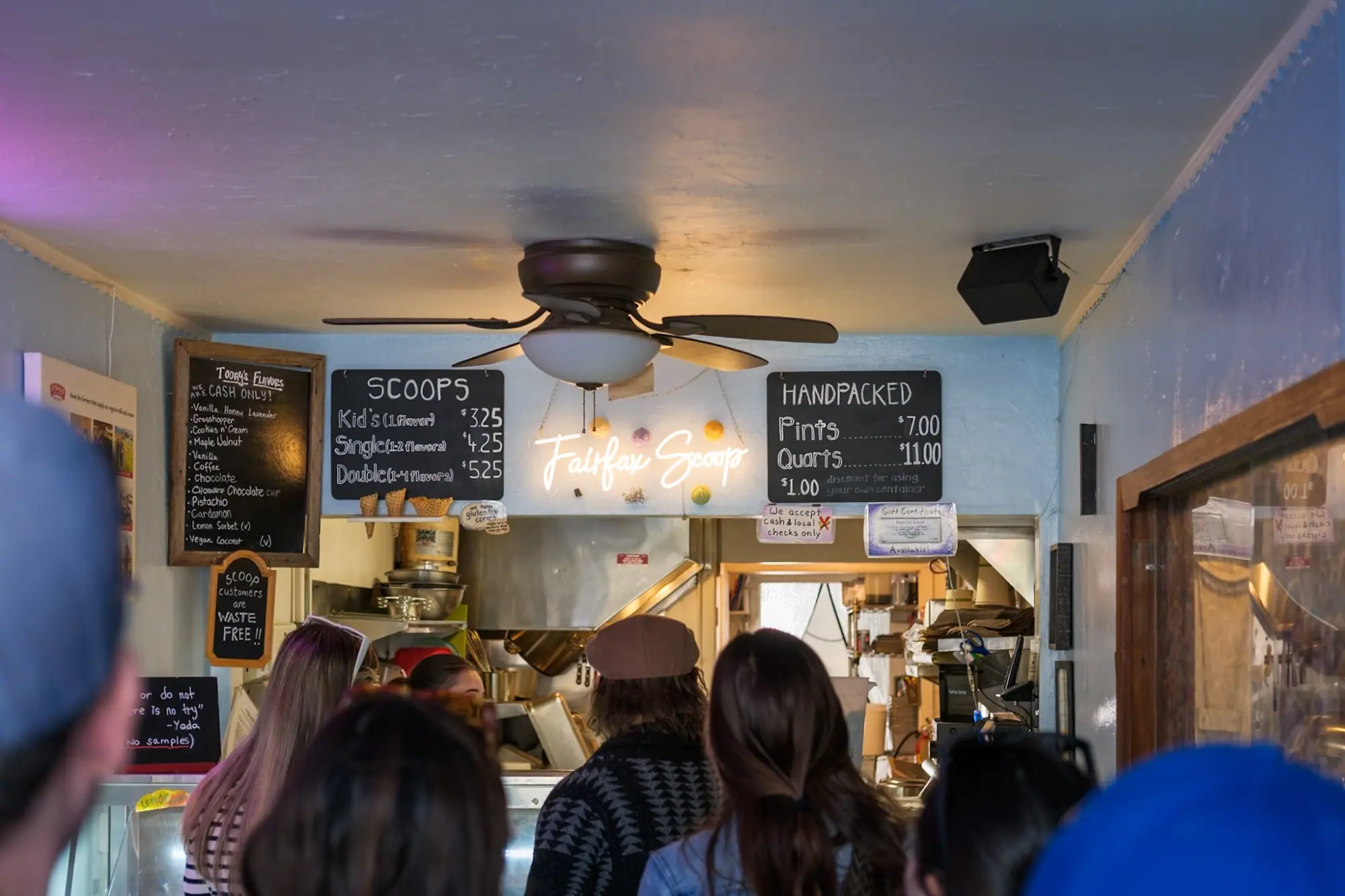 Photo from After lunch, we couldn’t resist stopping by Fairfax Scoop, a beloved local ice cream shop