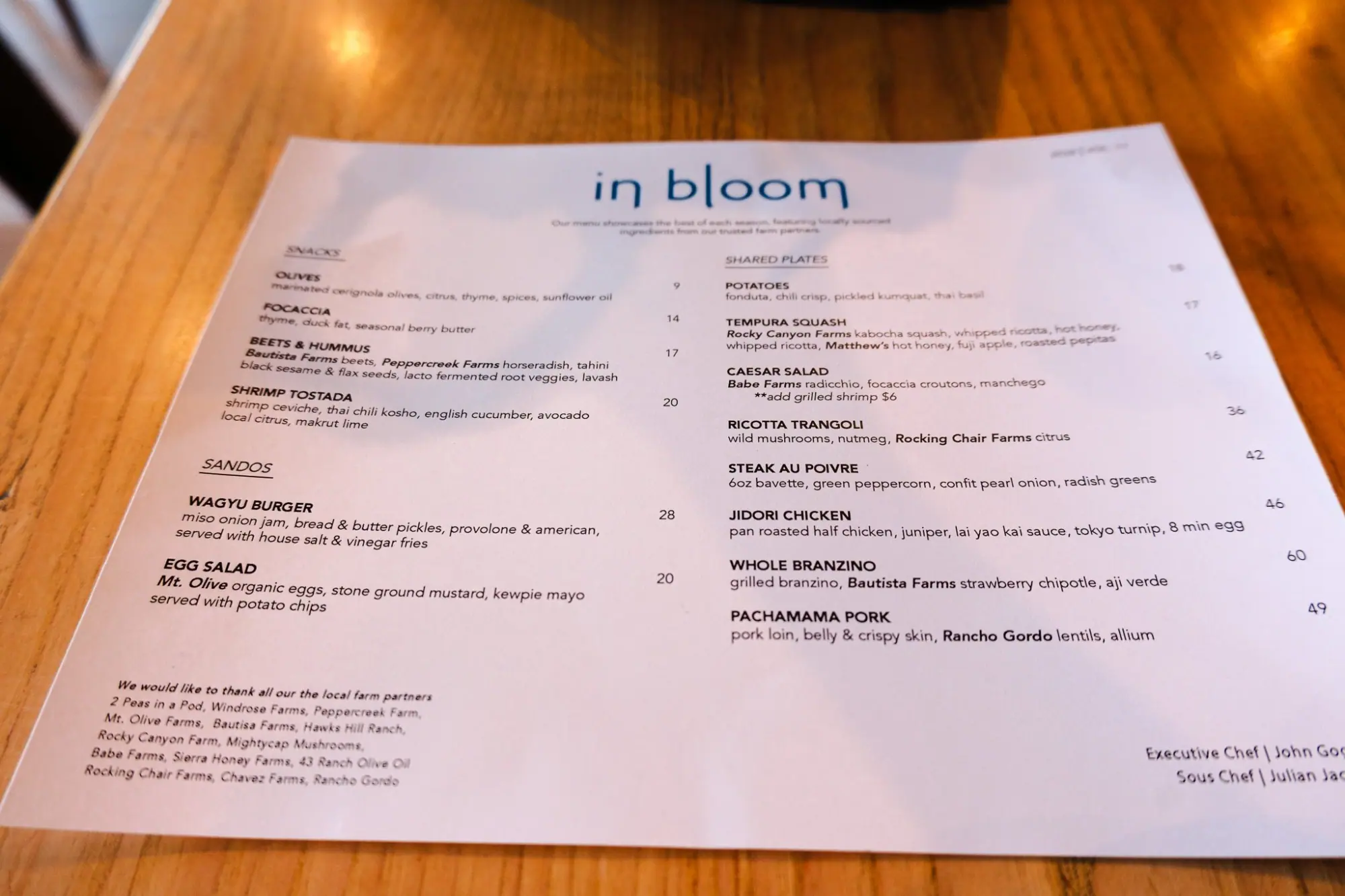 Photo from We had dinner that night at In Bloom, which was a strong start to our first full evening in town, Paso Robles, CA