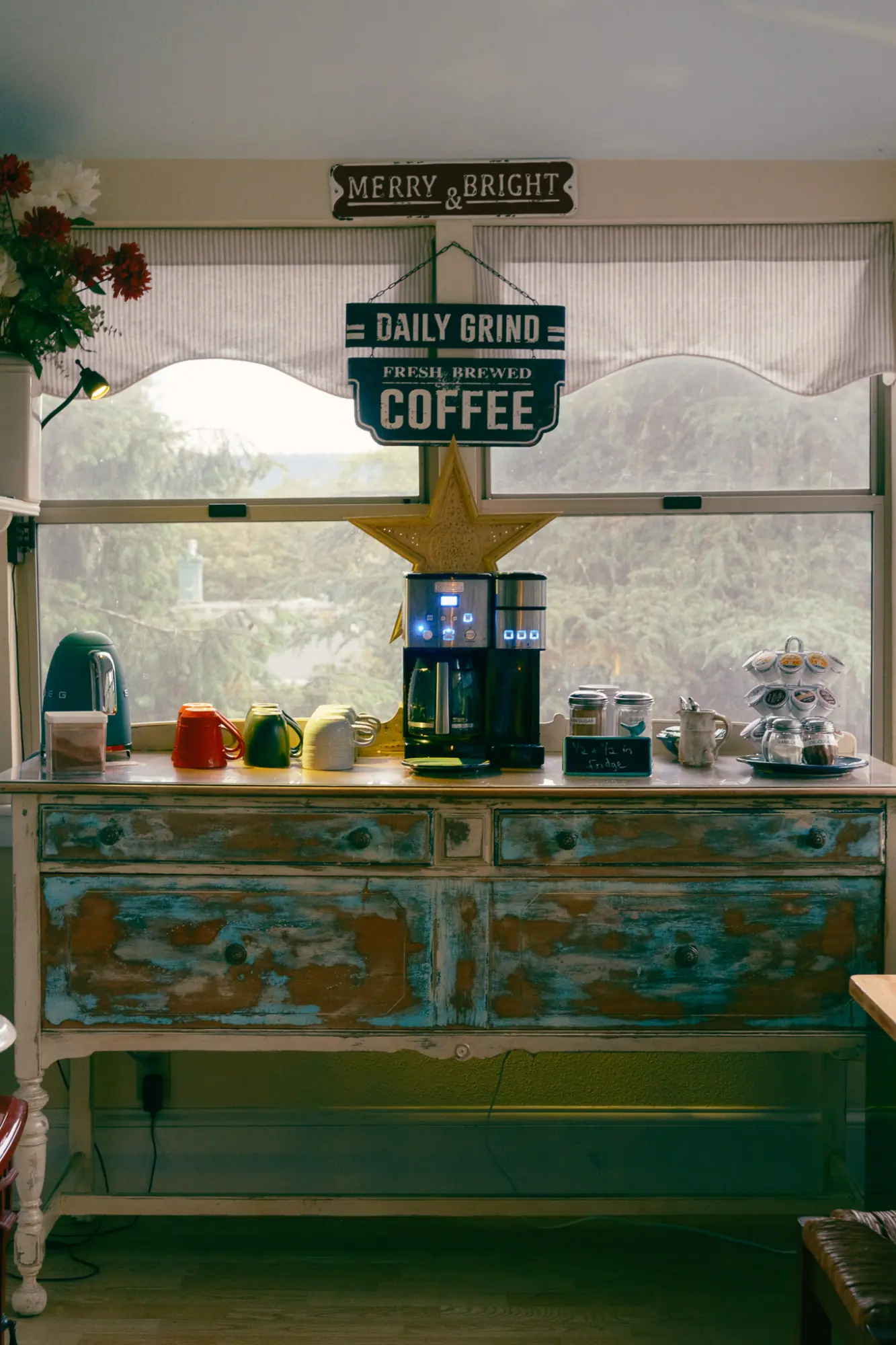 A coffee bar in the inn
