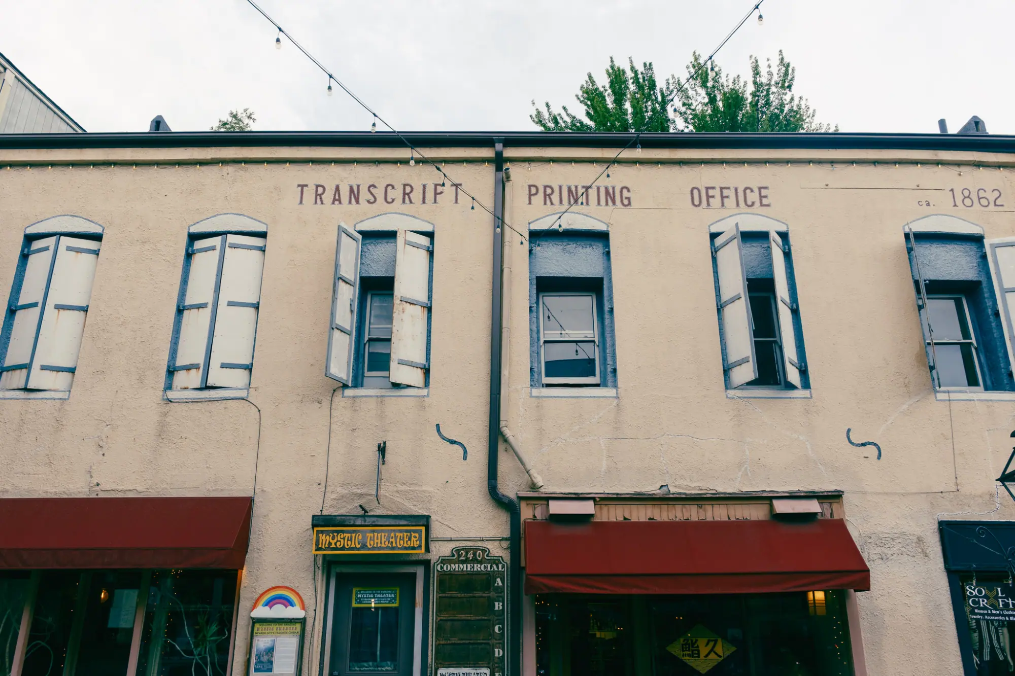 The Transcript printing office building