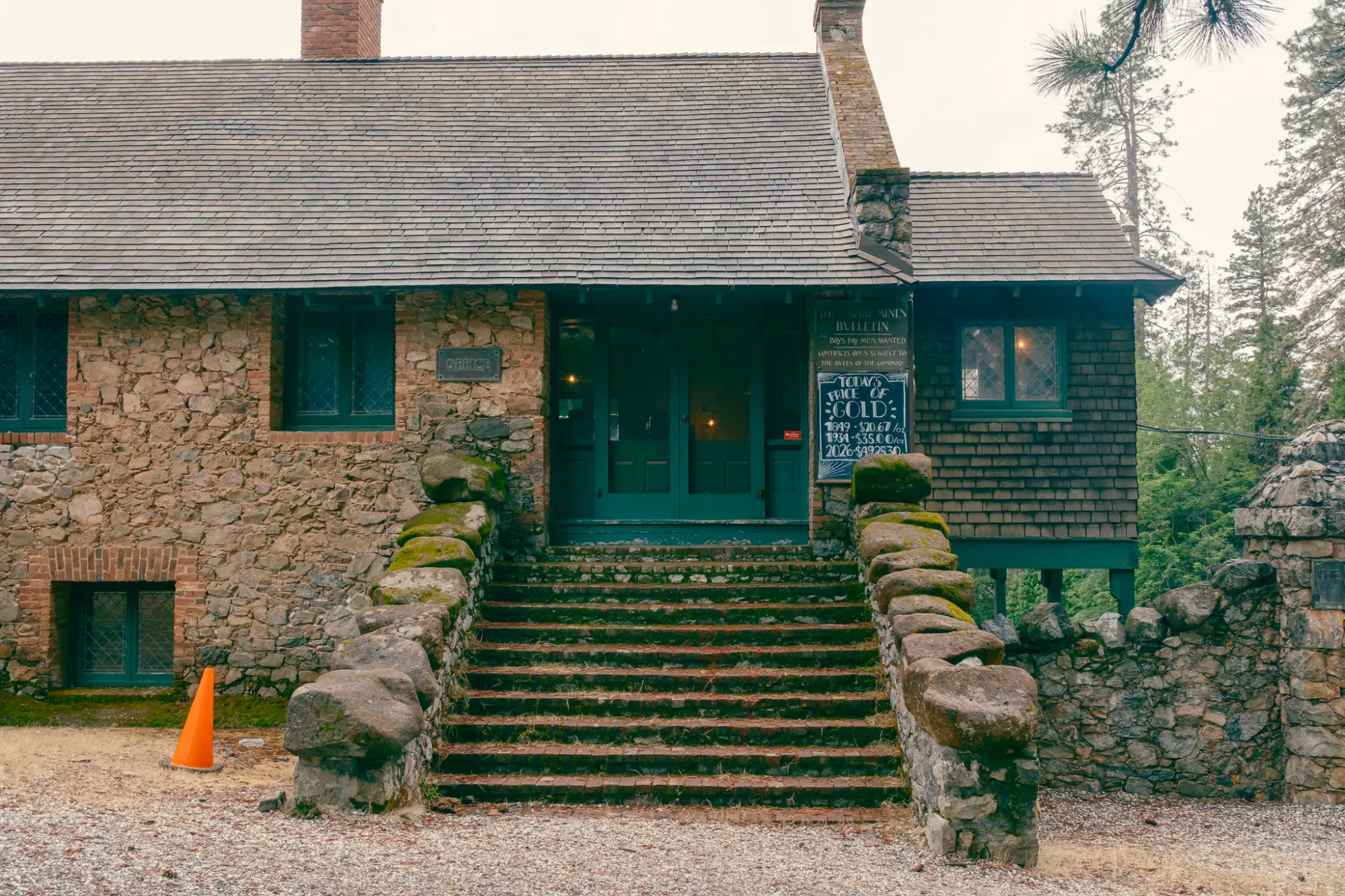 A stone building at Empire Mine