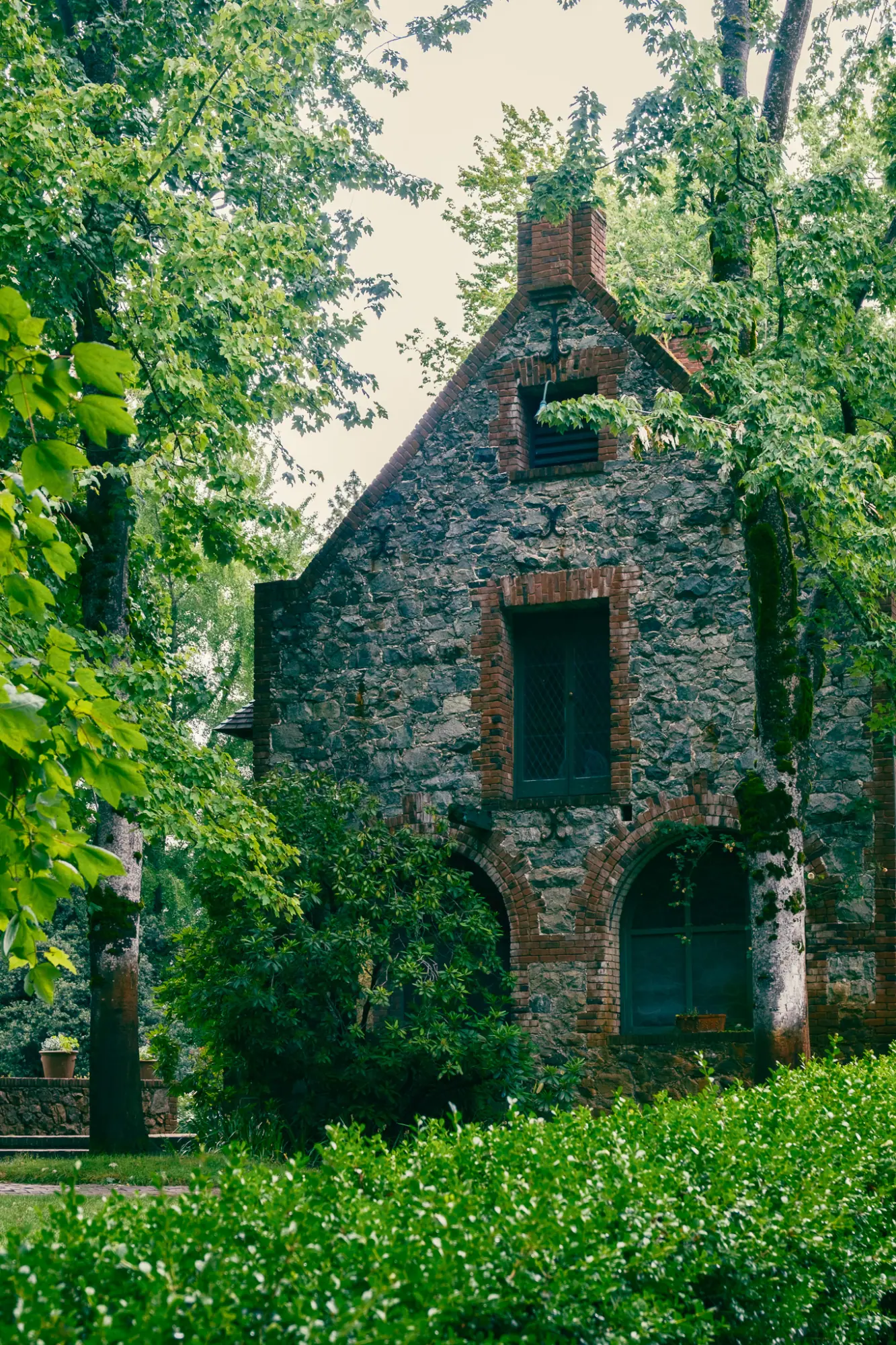 A stone outbuilding on the estate