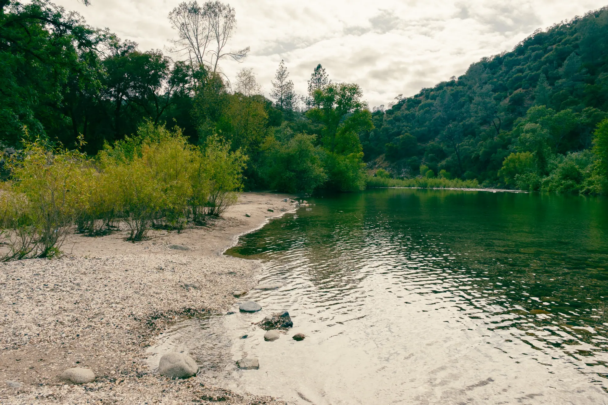 The South Yuba River below the bridge