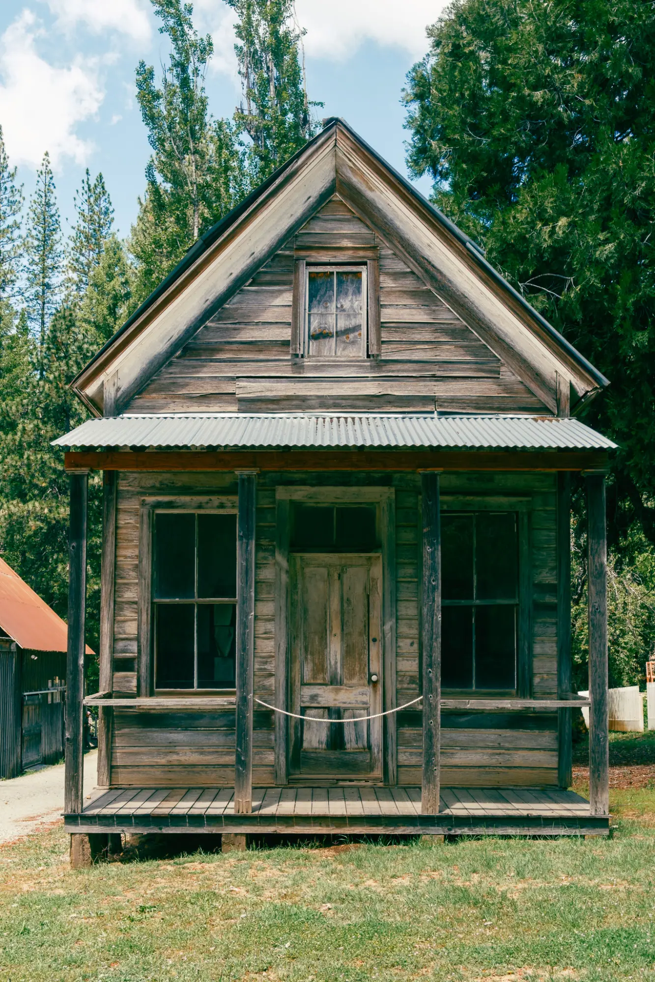 A weathered wooden building in North Bloomfield
