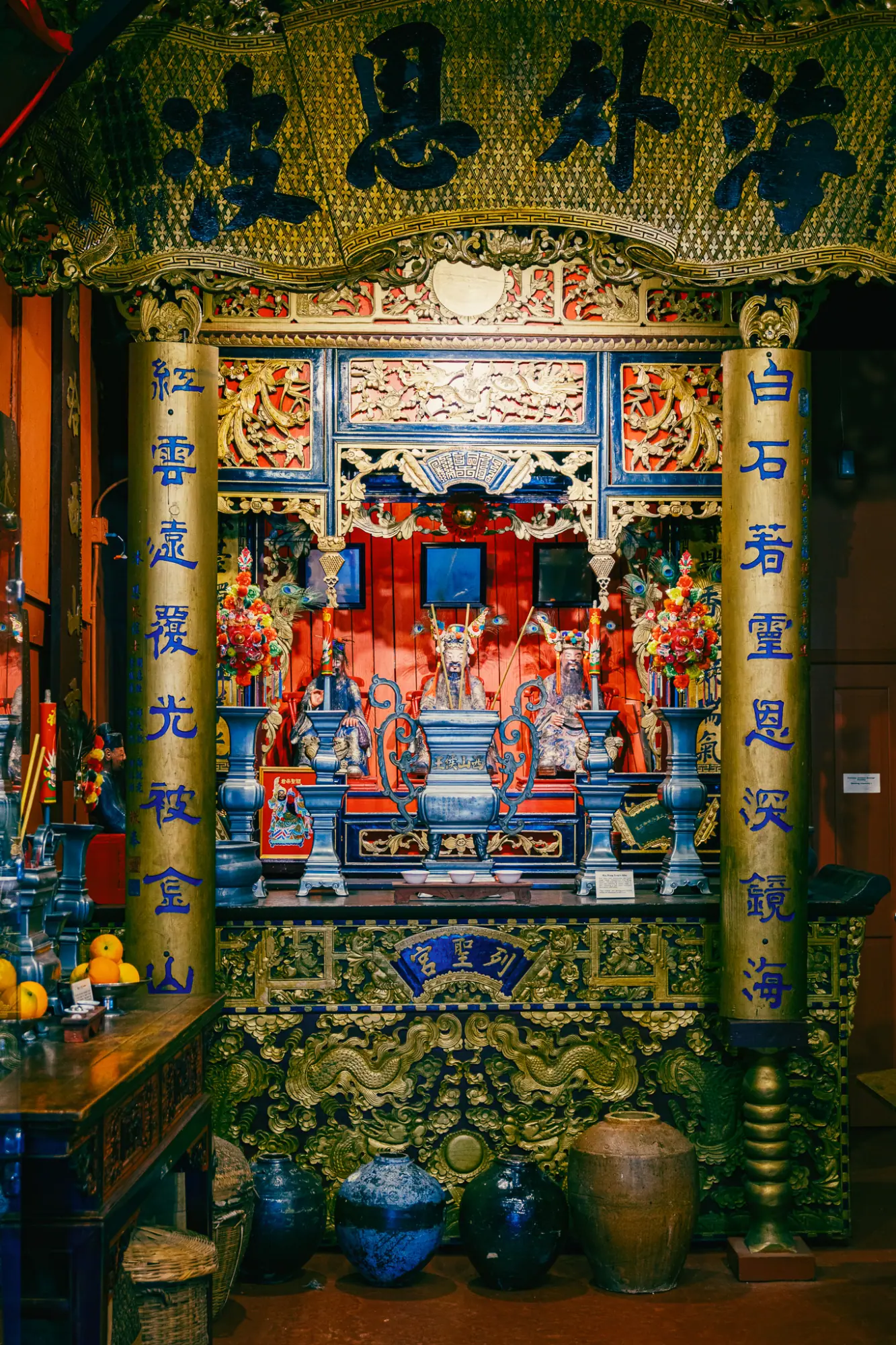 A Chinese altar at the Firehouse Museum