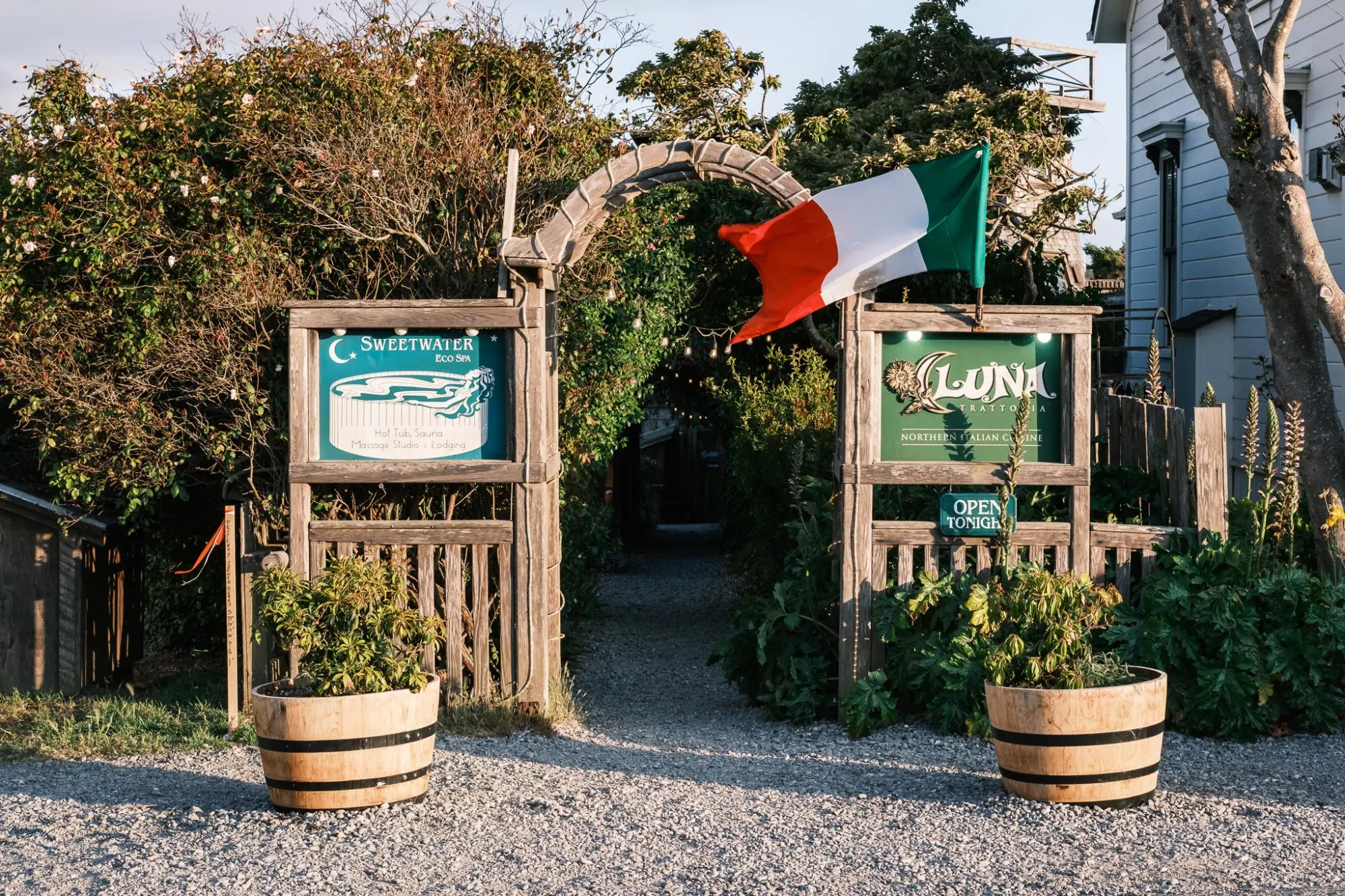 Photo from Back in Mendocino, dinner was at Luna Trattoria, a cozy Italian spot where every dish felt homemade
