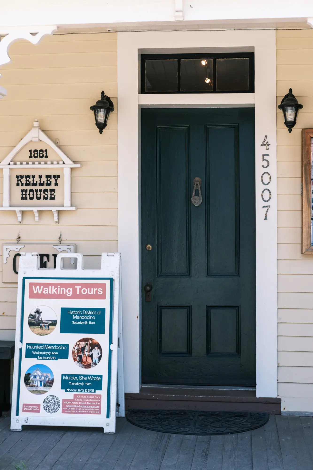 Photo from Next up: a tour of the Kelley House Museum, which gave us a glimpse into Mendocino’s 19th-century lumber…