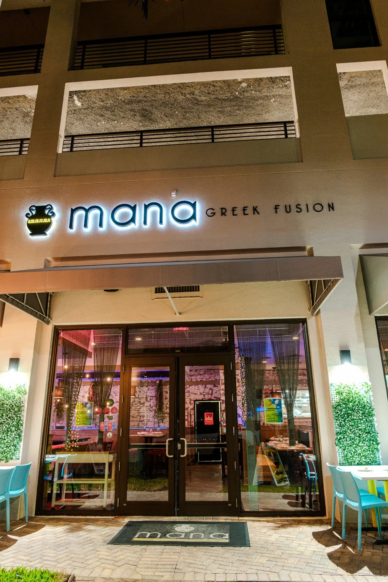 Photo from Dinner that evening was back in Jupiter at Mana Greek Fusion, which completely hit the spot, Palm Beach & Miami, FL