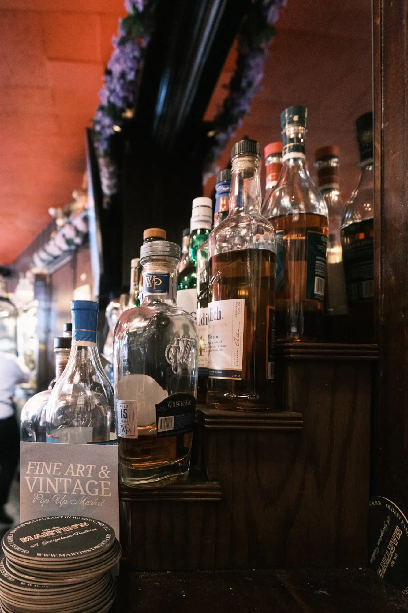 Photo from As golden hour hit, we ducked into Martin’s Tavern, a historic pub with wood-paneled walls and an old D.C, Washington, DC