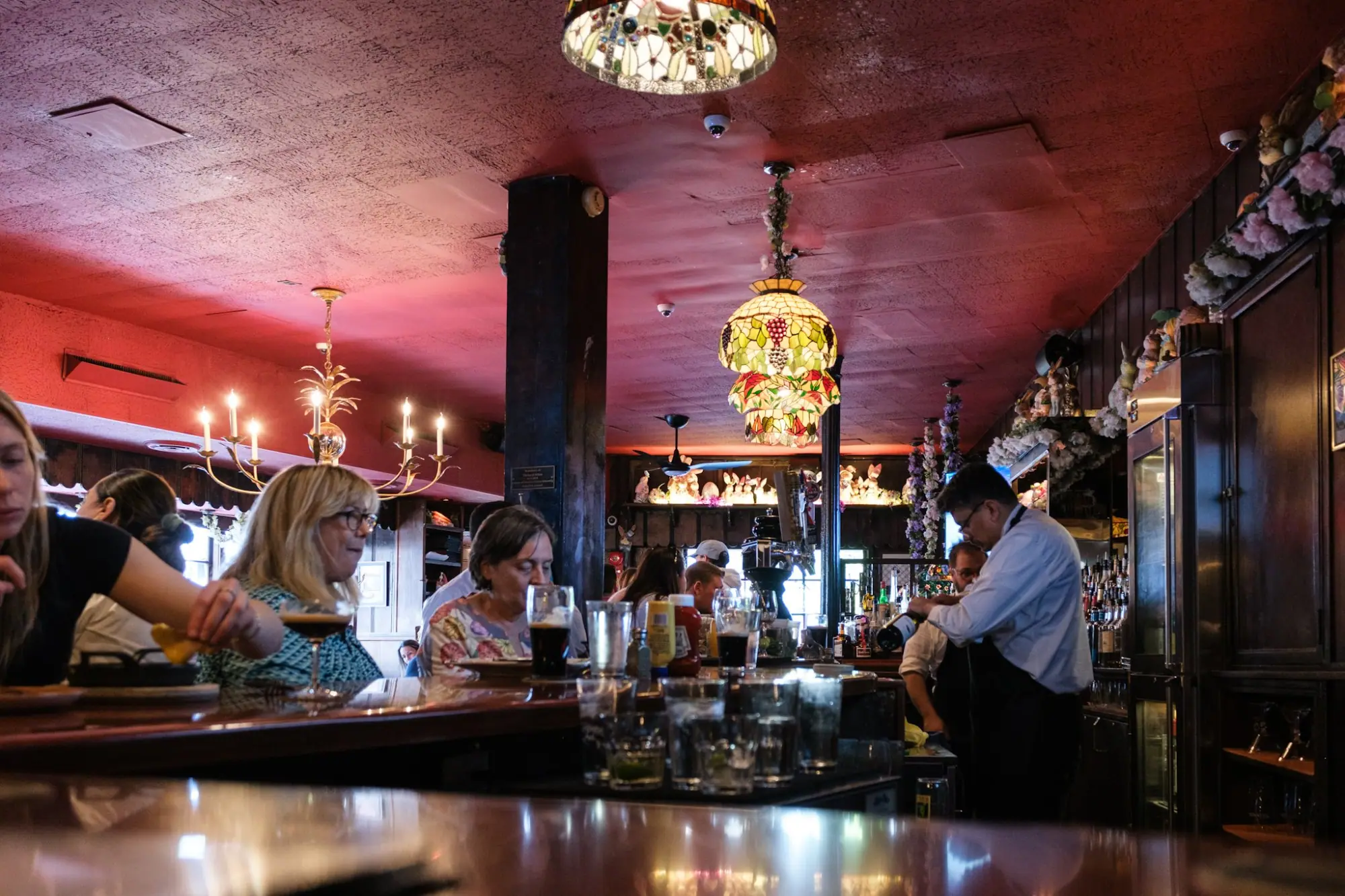 Photo from As golden hour hit, we ducked into Martin’s Tavern, a historic pub with wood-paneled walls and an old D.C, Washington, DC