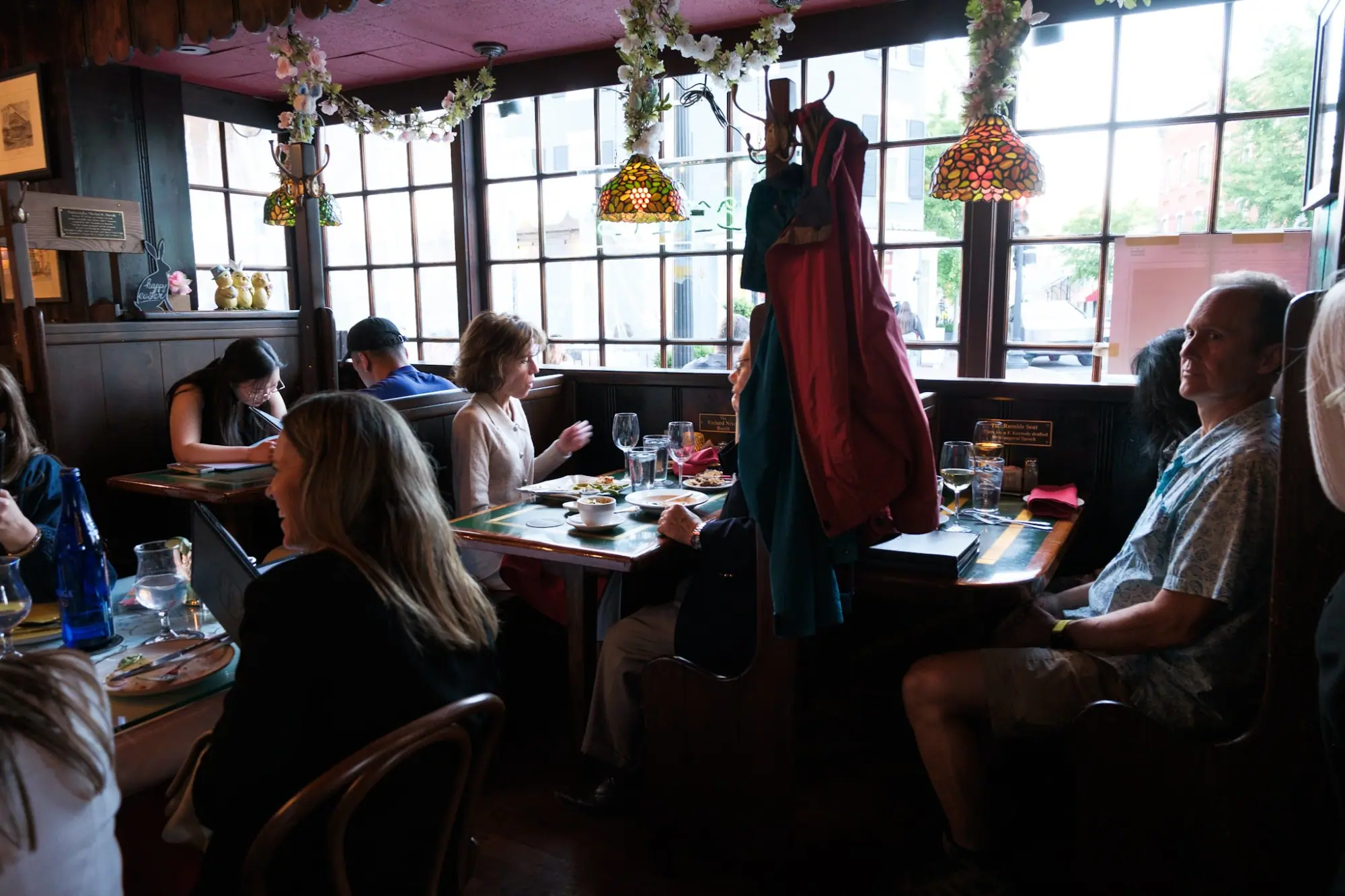 Photo from As golden hour hit, we ducked into Martin’s Tavern, a historic pub with wood-paneled walls and an old D.C, Washington, DC