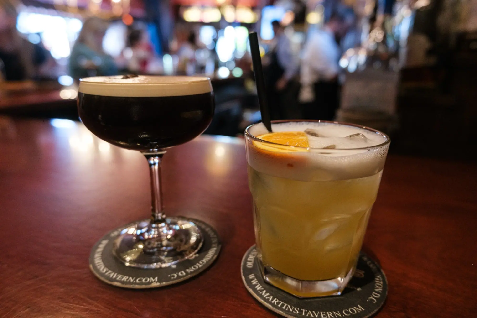 Photo from As golden hour hit, we ducked into Martin’s Tavern, a historic pub with wood-paneled walls and an old D.C, Washington, DC