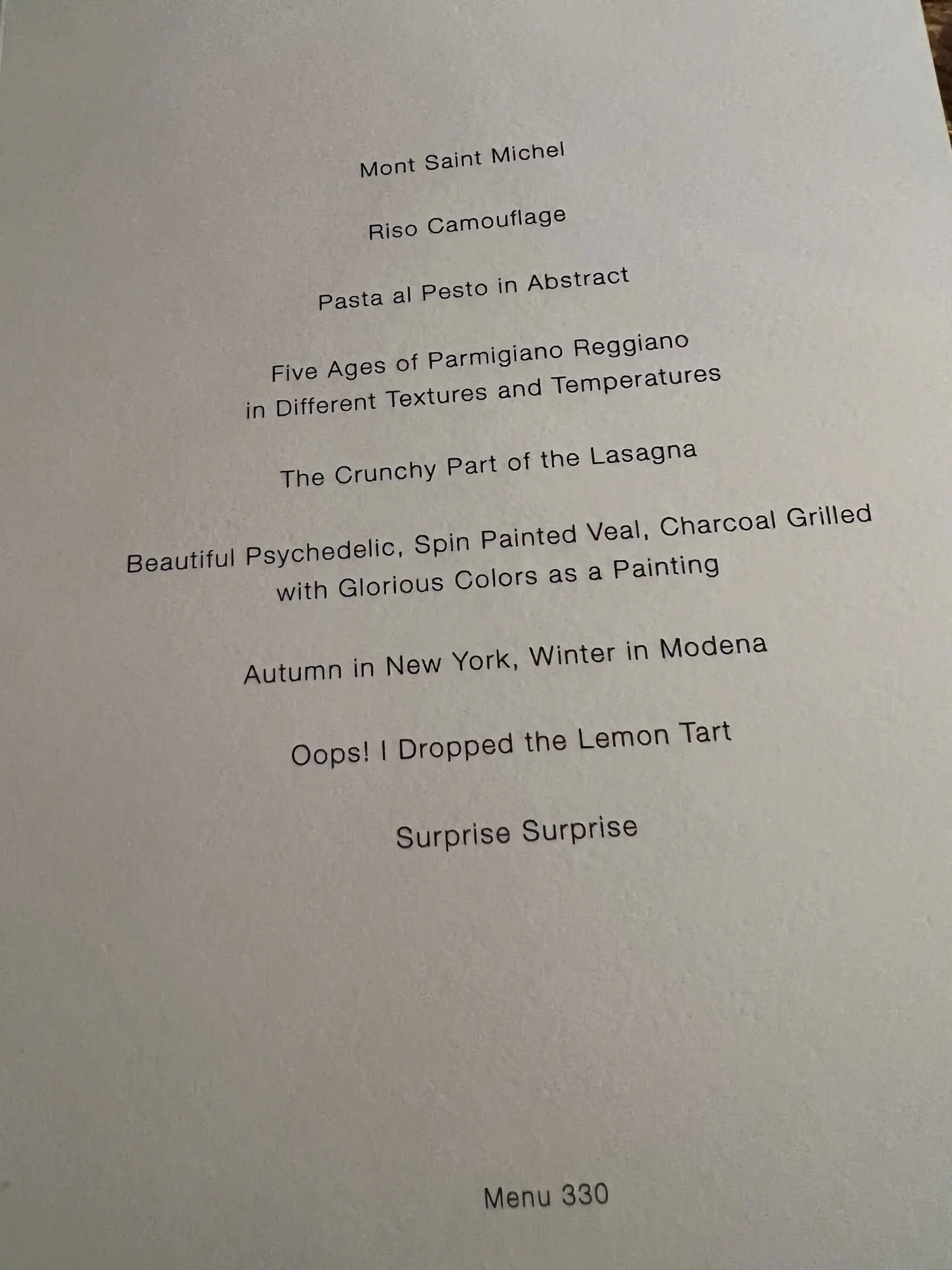 Photo from Dinner at Francescana at Casa Maria Luigia, Modena, Italy
