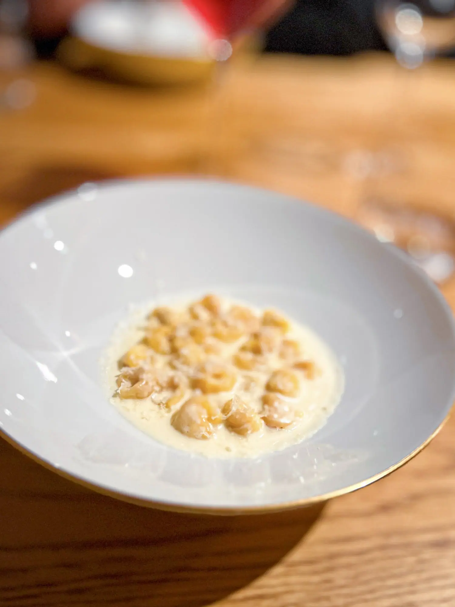 Surprise Surprise Tiny tortellini swimming in a delicate Parmesan cream — a humble, comforting finish after a night of conceptual brilliance. A quiet return to tradition, and a reminder that the simplest things often leave the deepest impression.
