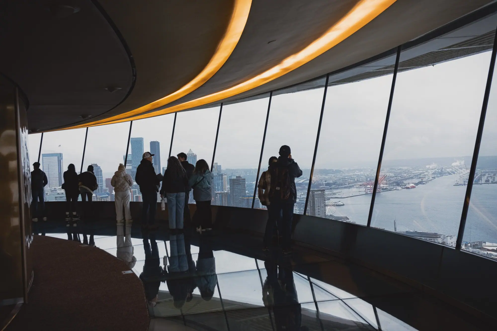 Photo from The Space Needle’s rotating floor, combined with its breathtaking views, made for a once-in-a-lifetime…, Seattle, WA
