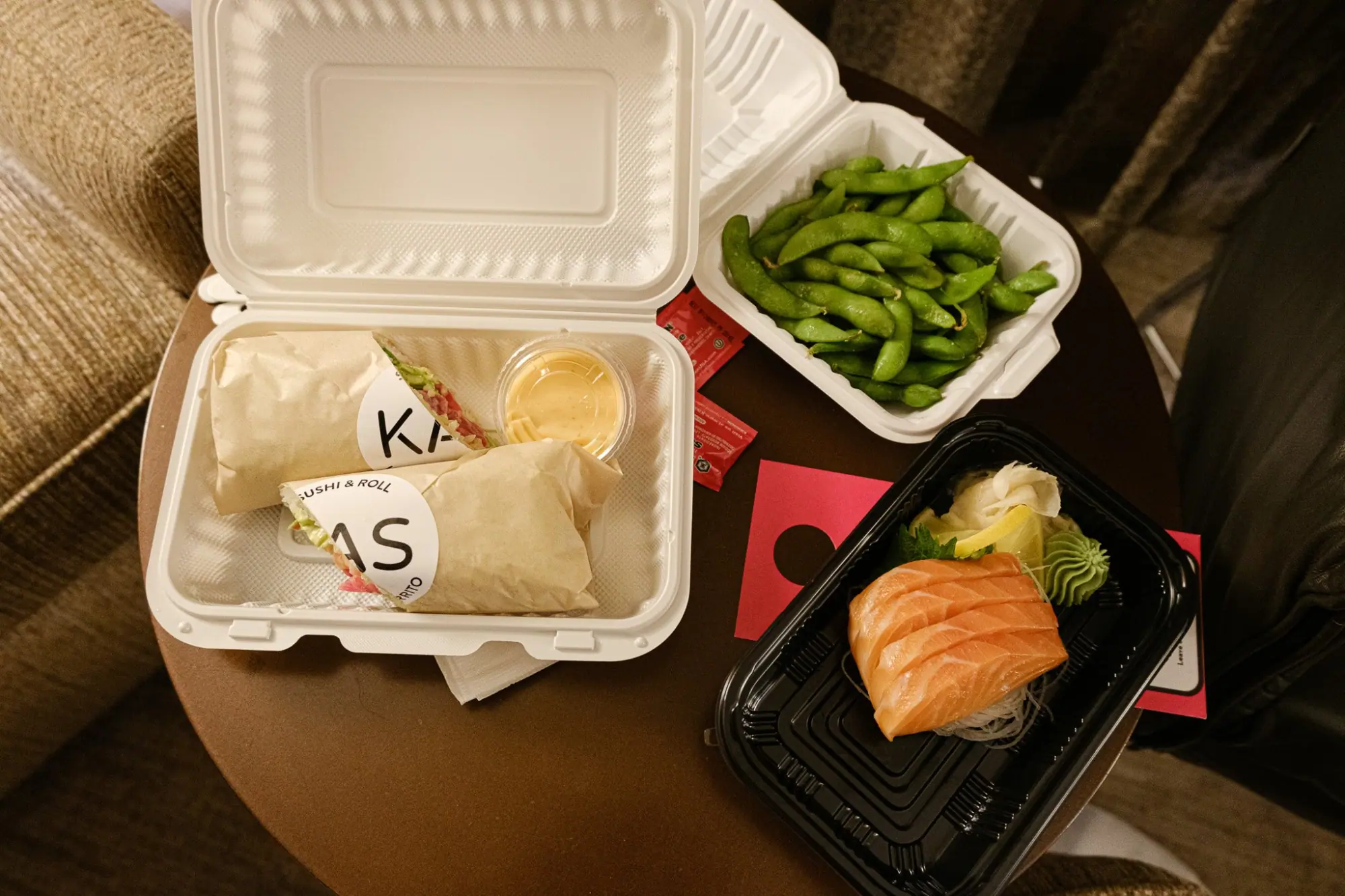 Photo from That evening, we kept things simple with takeout from Kas Japanese Restaurant, savoring sushi burritos and…, Seattle, WA
