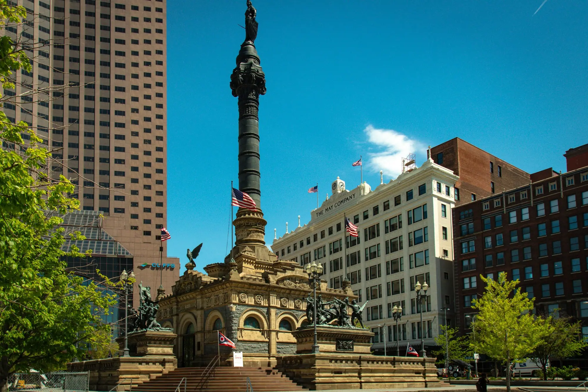 Photo from Cleveland Public Square, the majestic Cleveland Memorial Bridge, and the historic Cleveland Public Library…