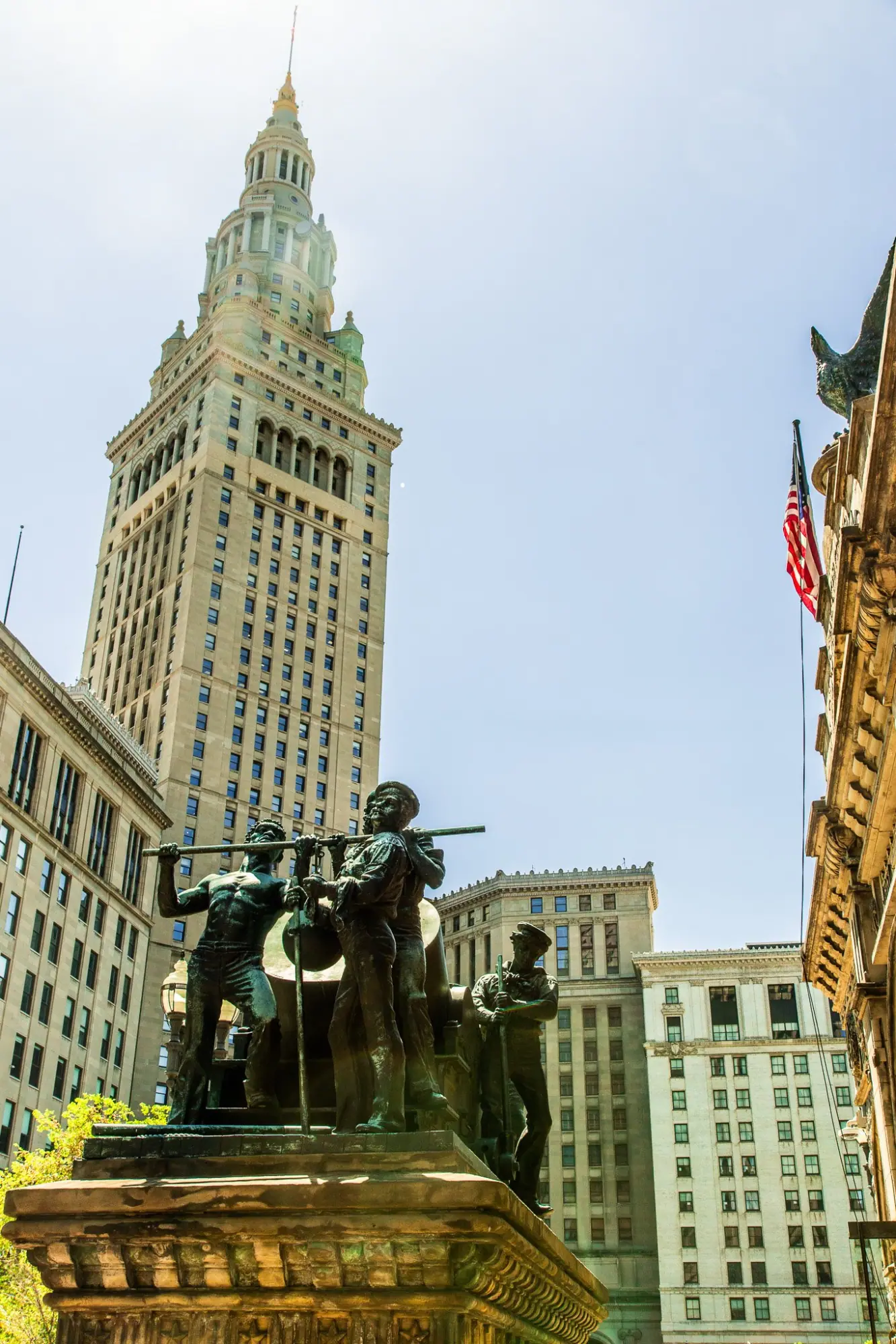 Photo from Cleveland Public Square, the majestic Cleveland Memorial Bridge, and the historic Cleveland Public Library…