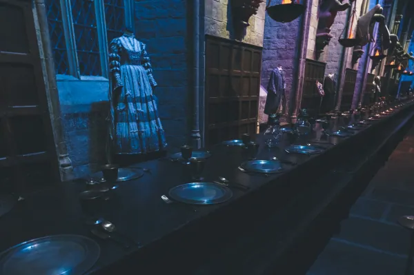 Great Hall tables and costumes