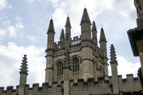 Pinnacled Gothic tower top