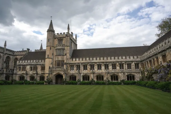 Cloister range with Great Tower beyond