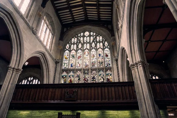 Great west window and arches