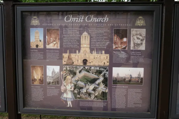 Christ Church visitor info board