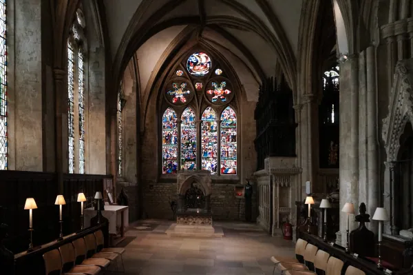 Chapel with rose window
