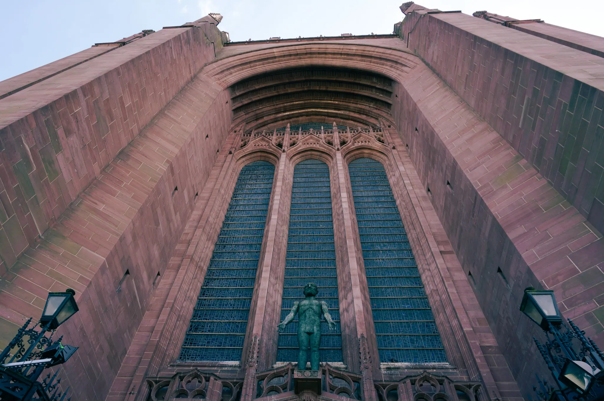 Great window with Frink's "Welcoming Christ"