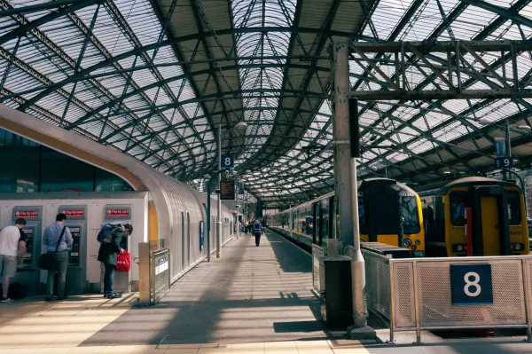 Platform 8 under the iron train shed