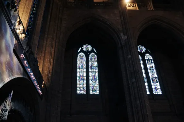 Windows with Tracey Emin neon