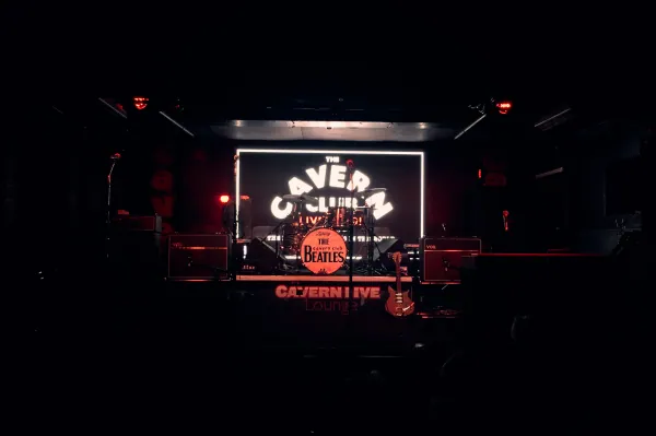 Cavern stage backdrop