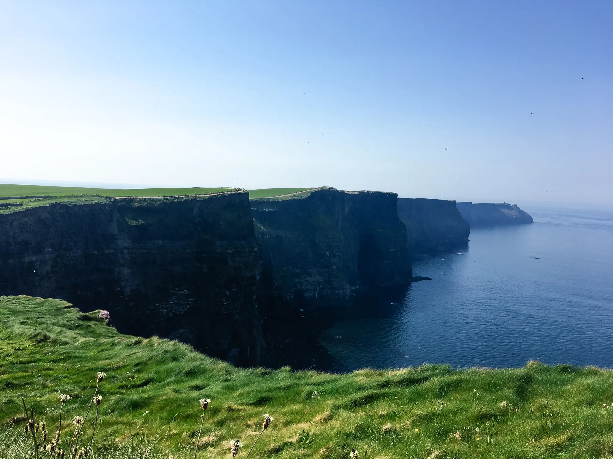 Cliffs with Hag's Head in distance