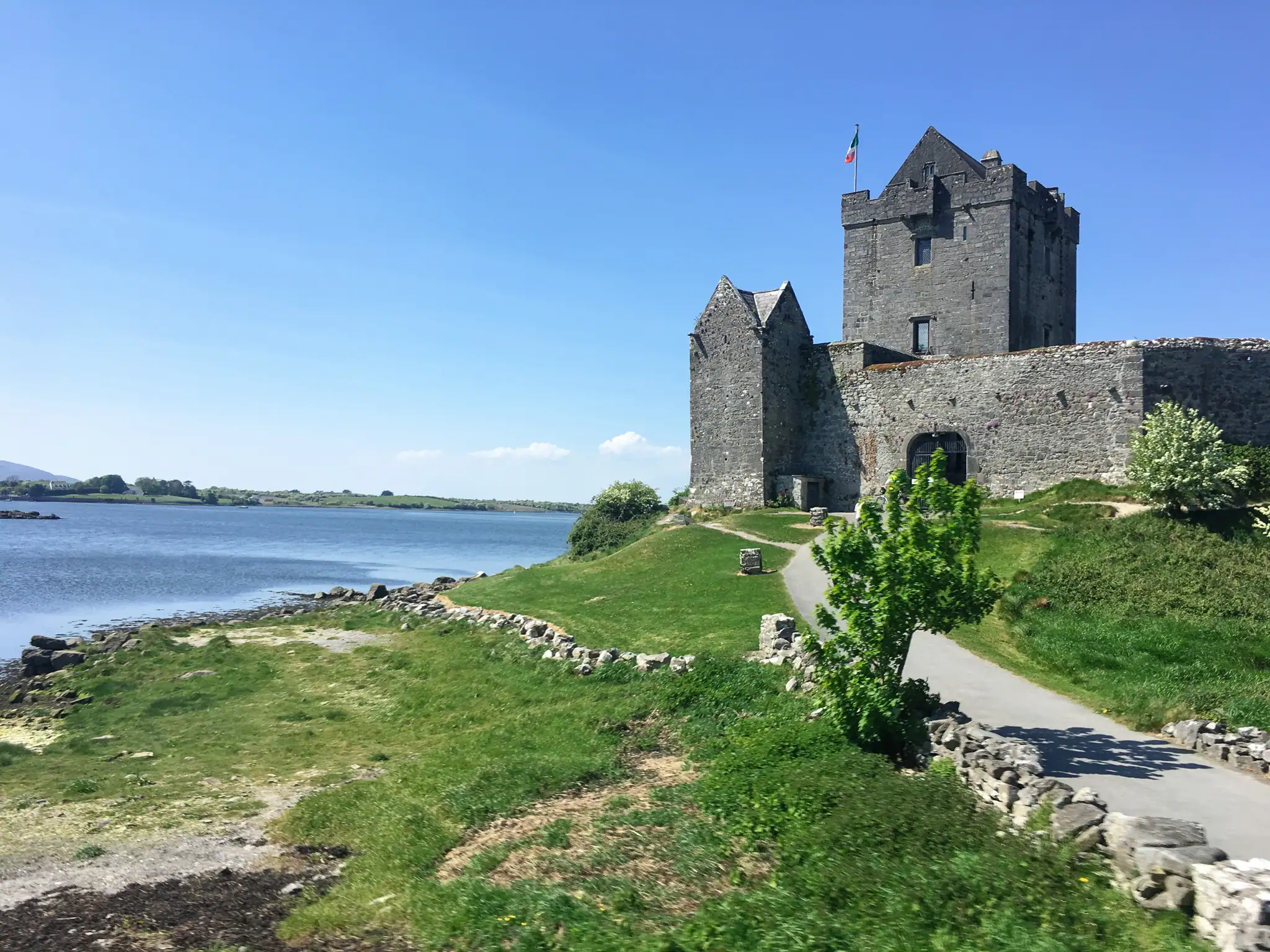 Tower house castle by the bay