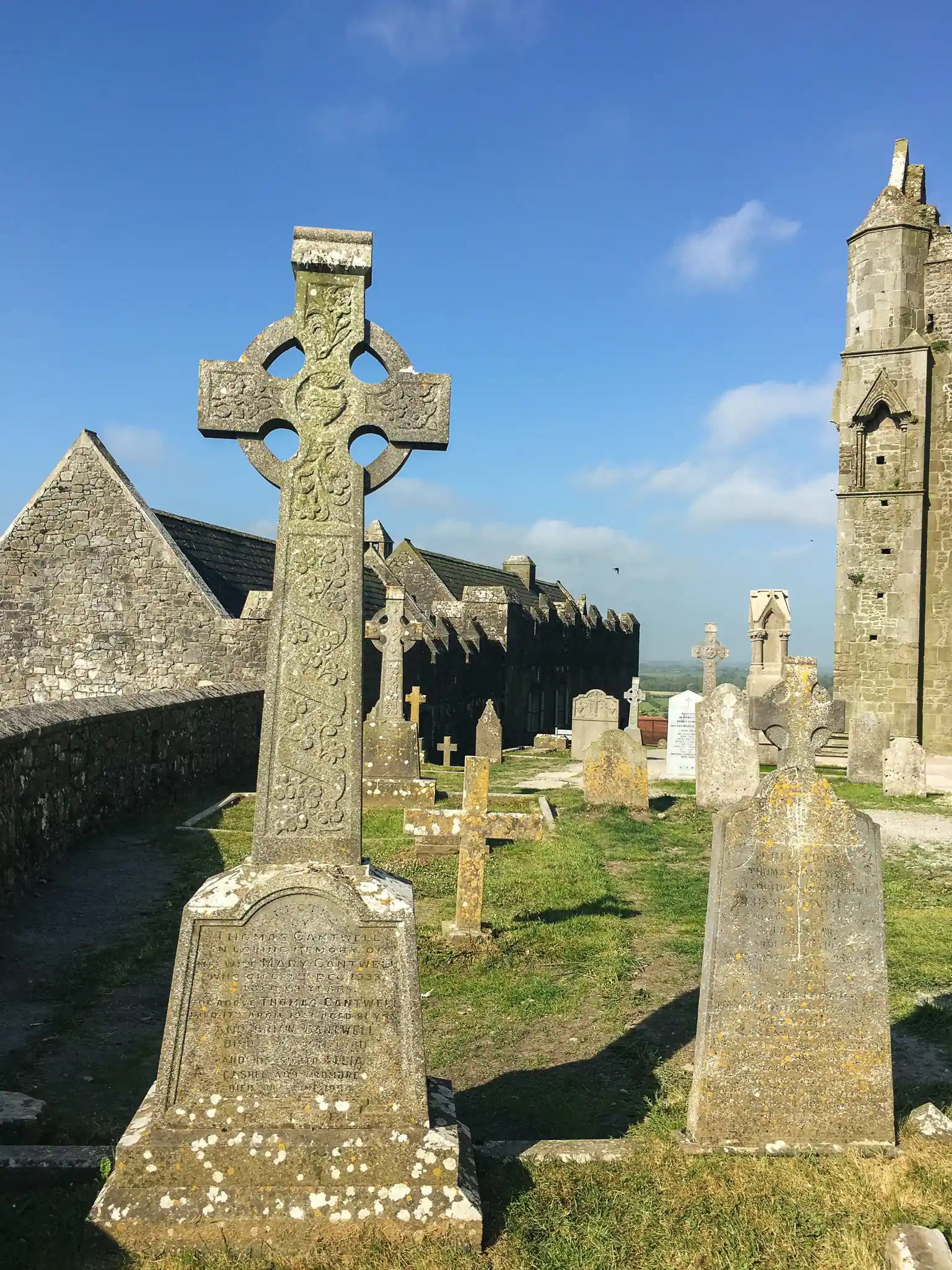 High cross against blue sky