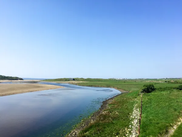 River estuary and dunes