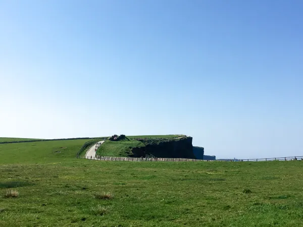 Clifftop path and grassland