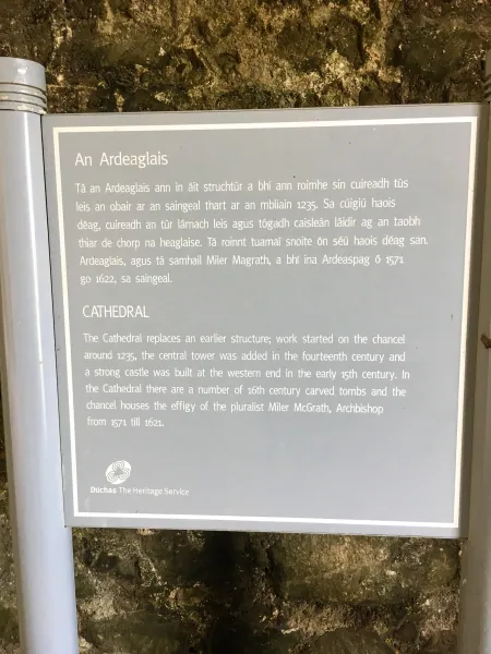 Cathedral info sign
