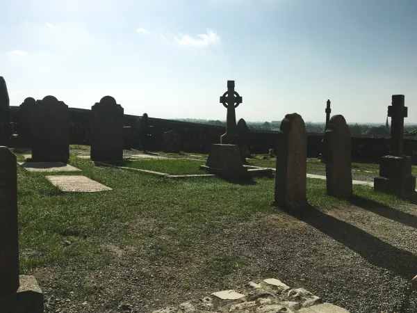 Celtic crosses and headstones