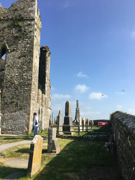 Ruins and graveyard