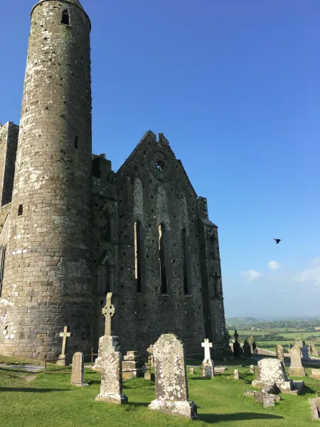 Round tower and gables