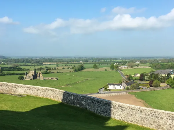 Fields and Hore Abbey below